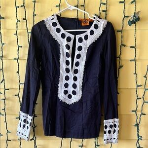 Tory Burch Black and White Women's Top